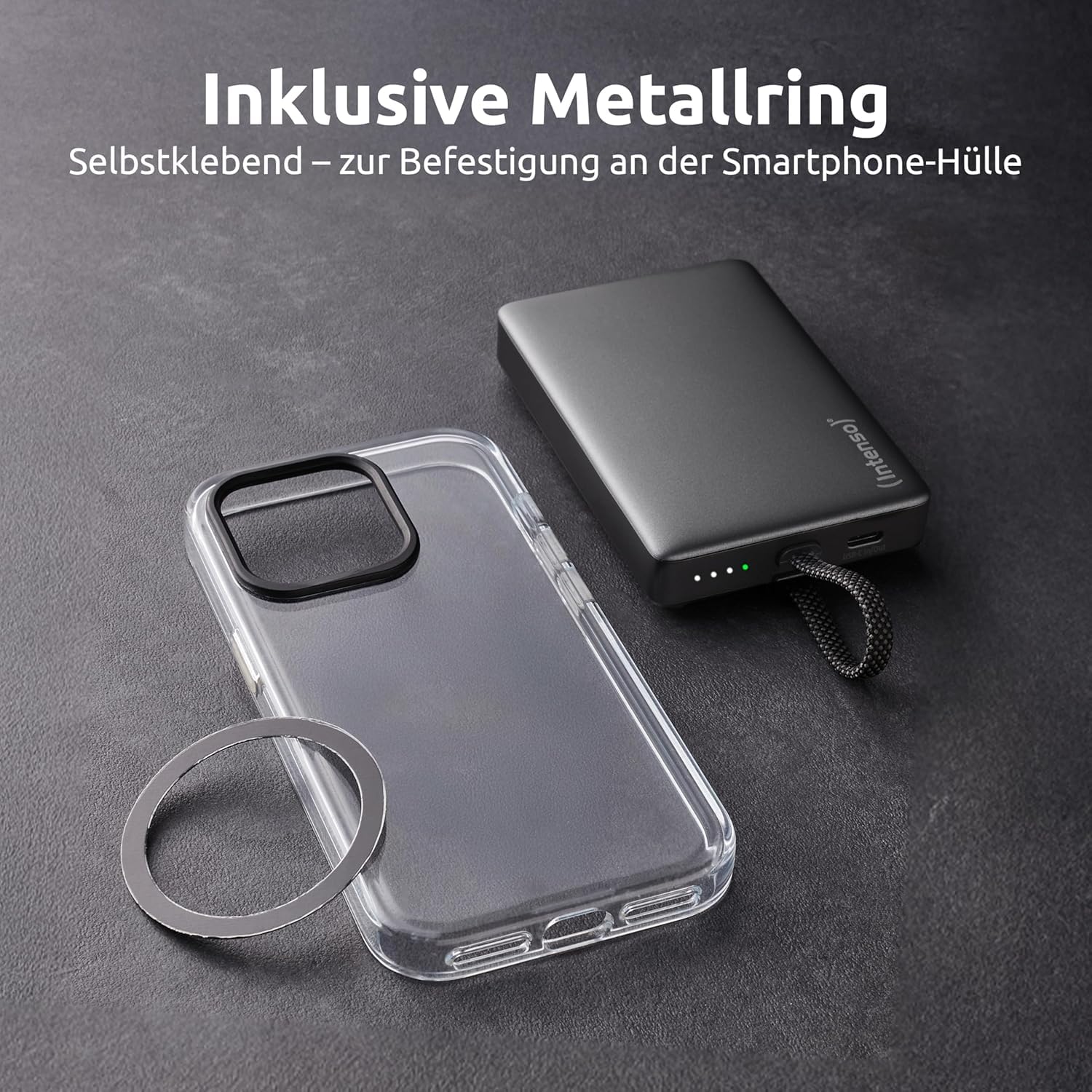 Intenso MC10000 Magnetische Powerbank 10.000 mAh mit USB-C Kabel 6
