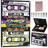 Wooden Cribbage Board Game Set | Travel Cribbage, 3-Track Color Board with Playing Cards, Metal Pegs and Storage - Ideal for Game Night