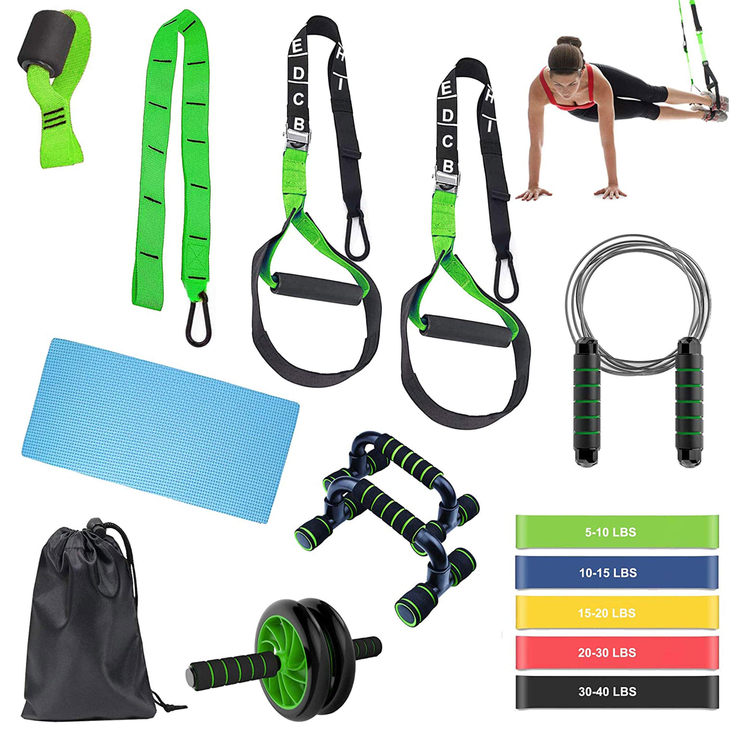 BoYun All-in-ONE Suspension Training,Home Gym,Bodyweight Resistance System,Full Body Workouts for Home, Travel, and Outdoors,Build Muscle, Burn Fat, Improve Cardio,Free Workouts Included