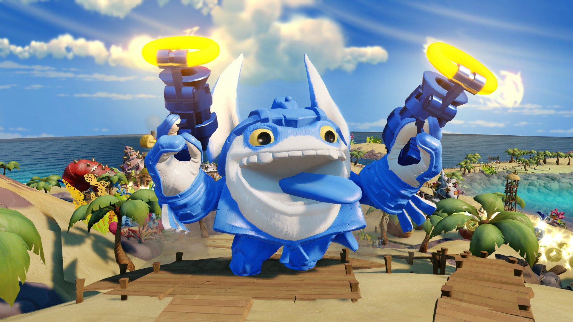 Skylanders Superchargers Drivers Power Blue Trigger Happy Character