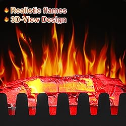 25" Freestanding Electric Fireplace Heater - Indoor