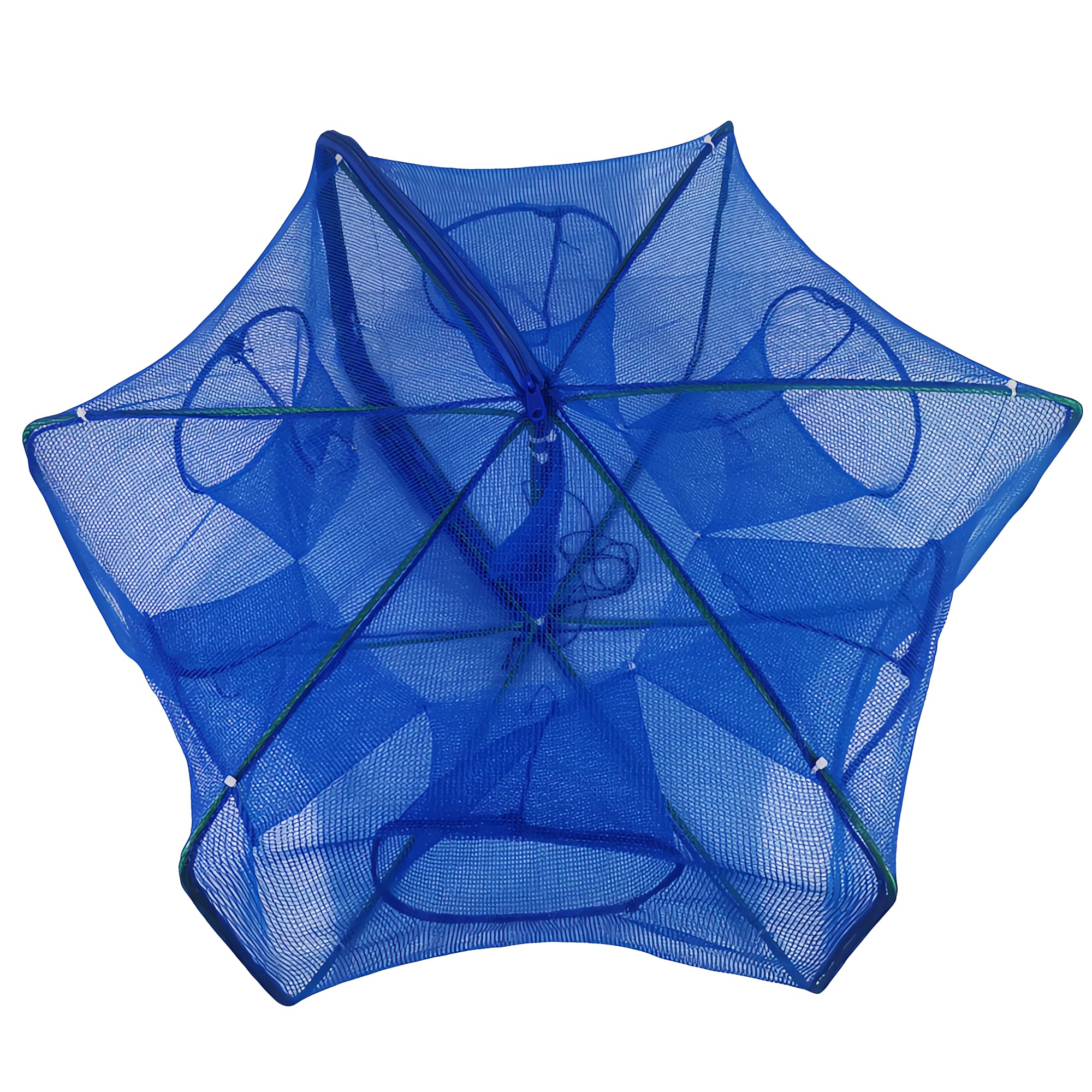 EASY BIG Foldable Bait Trap Fishing Net - Hand Cast Cage for Catching Fish Shrimp Crab Crawfish