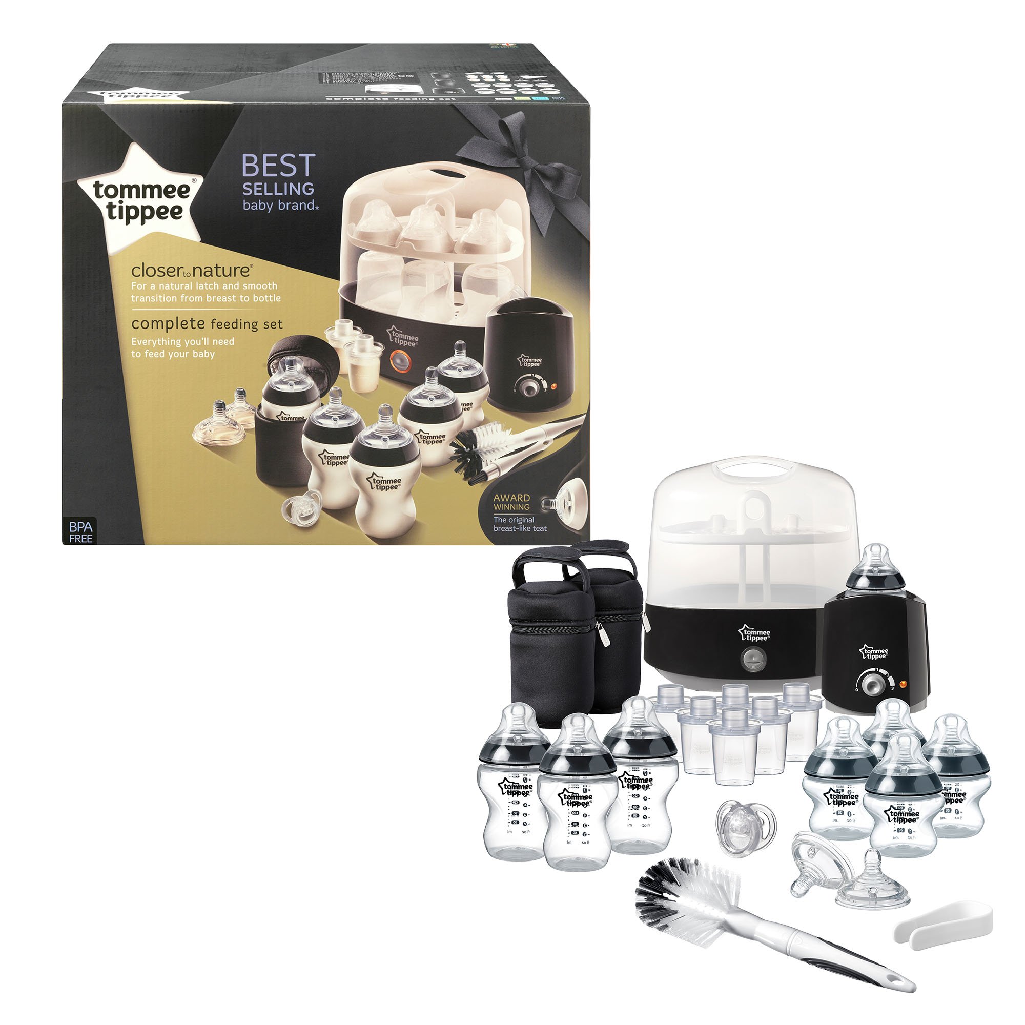Tommee Tippee Complete Feeding Set (Black, Closer to Nature) Buy