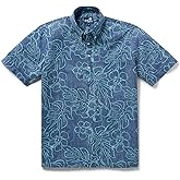 Reyn Spooner Men’s Tropical Leaves Hawaiian Aloha Shirt - Pullover