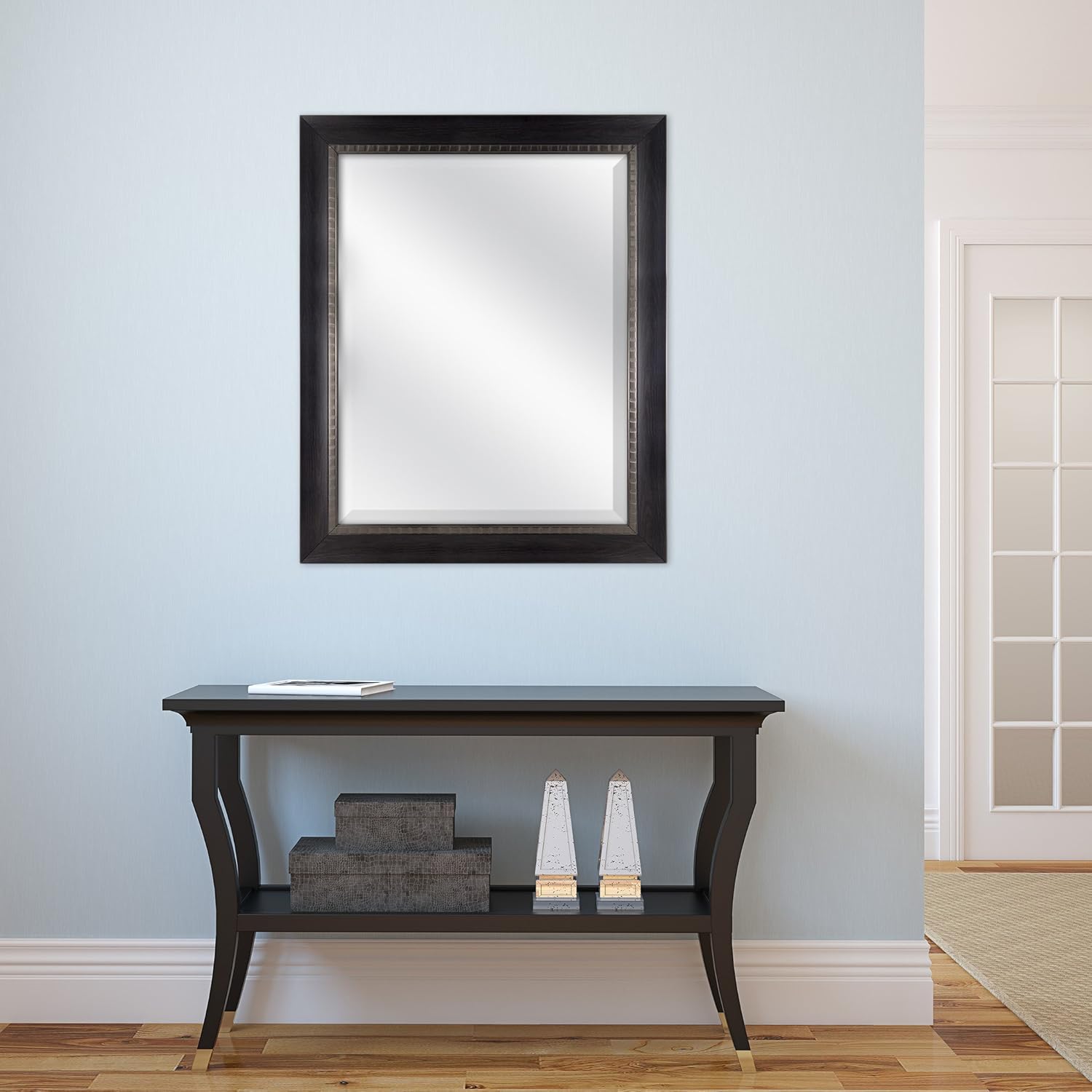 MCS 18x24 Inch Sloped Mirror, 23.5x29.5 Inch Overall Size, Silver (20563): Home & Kitchen
