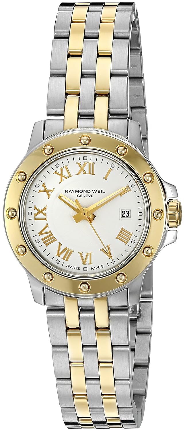 Amazon.com: Raymond Weil Women's 5399-STP-00308 Tango Stainless Steel  Two-Tone Watch: Watches