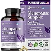 Menopause Supplements for Women - Natural Hormone Balance - Hot Flashes, Night Sweats, Sleep & Mood Support. with Sensoril® Ashwagandha, DIM, Chaste Berry & Black Cohosh Root - 60 Count