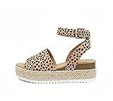 Soda Topic Open Toe Buckle Ankle Strap Espadrilles