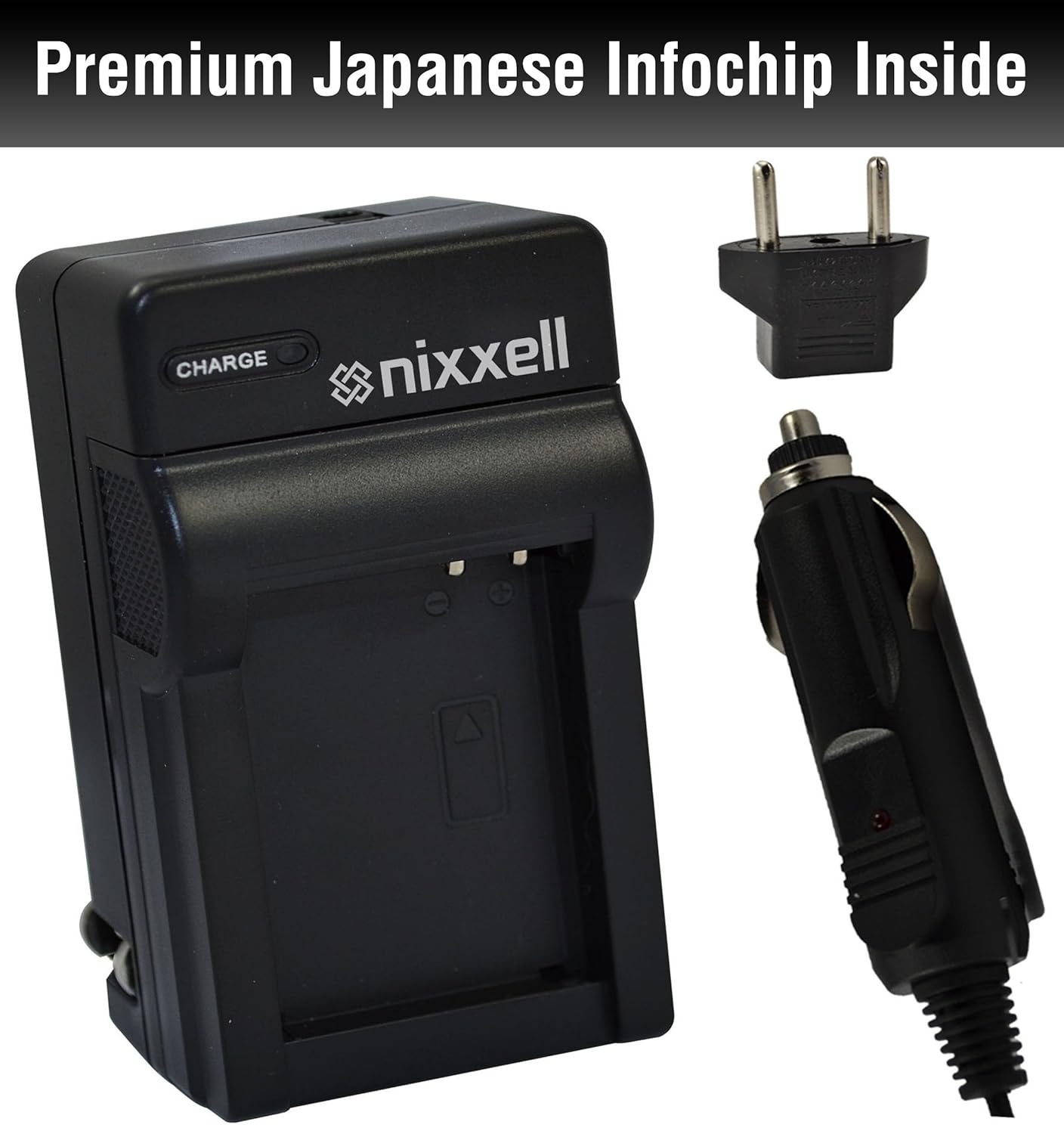 Nixxell Battery Charger for Olympus LI-80B LI-80C and Konica Minolta NP-900  Work with Olympus T-100,t-110,x-36 and Konica Minolta DiMAGE E40, E50, ...