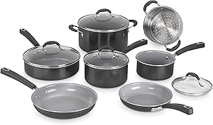 Cuisinart Advantage Ceramica XT Cookware Set, Medium, Black