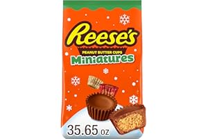 REESE'S Miniatures Milk Chocolate Peanut Butter Cups, Christmas Candy Bag, 35.65 oz