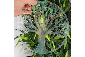 Holographic Window Decals for Bird Strikes - Glass Reminder Anti-Collision Self-Adhesive Stickers - Avoid Birds Hitting Windo