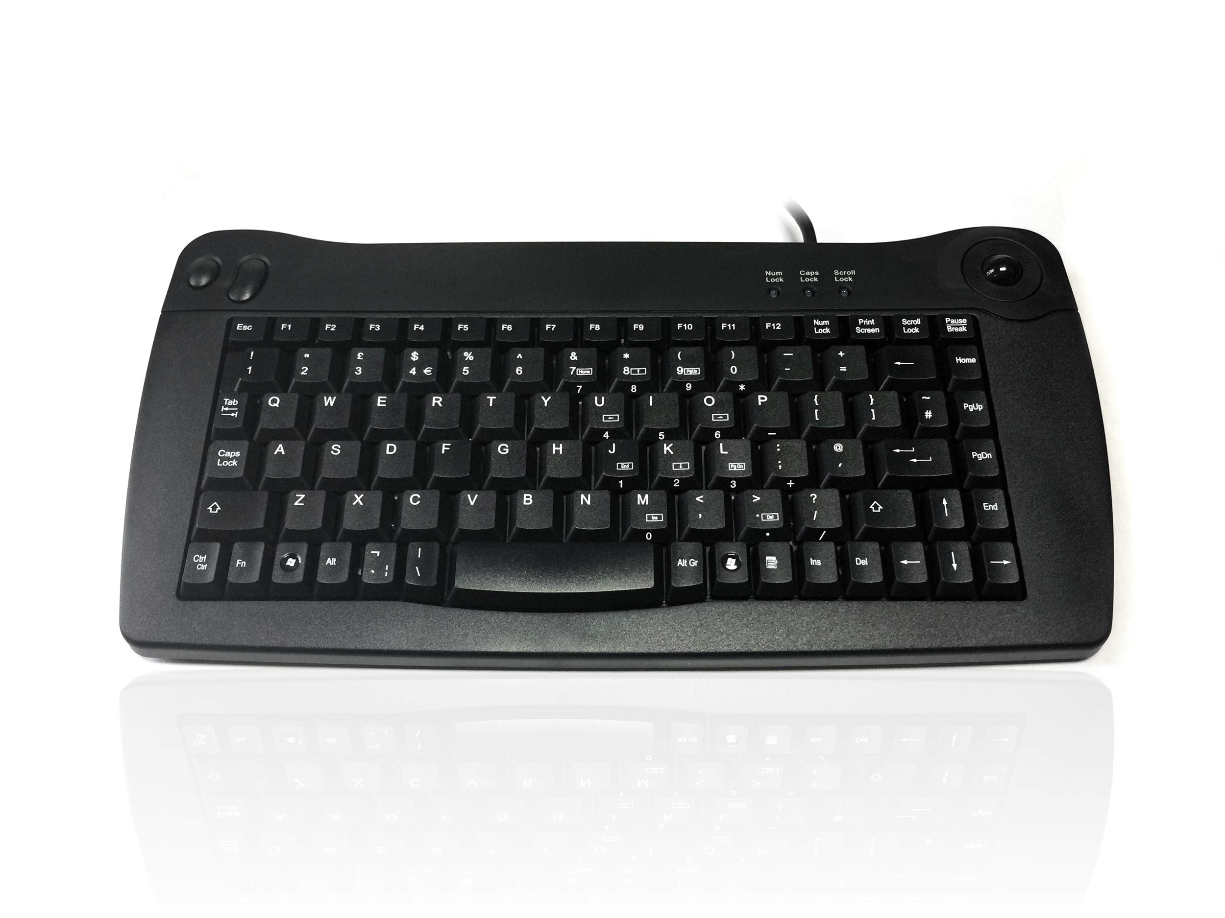 Accuratus 5010 - USB Mini Keyboard with Trackball