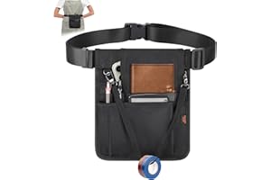 Desing Wish Server Apron Waist Pouch Men Women Waitress Work Tool Belt Money Bag Organizer Serving Apron with 7 Pockets Adjus