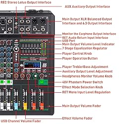 12-Channel Audio Mixer with 99 Sound Effects for
