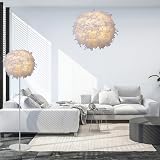 Klass Home Collection 40cm White Feather Light Shade Pendant Ceiling Lamp view 7