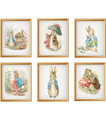 Beatrix Potter Mini-Figurenset – Peter Hase, Mrs Tiggywinkle, Jemima Puddleduck, Je Ca. 15 Cm