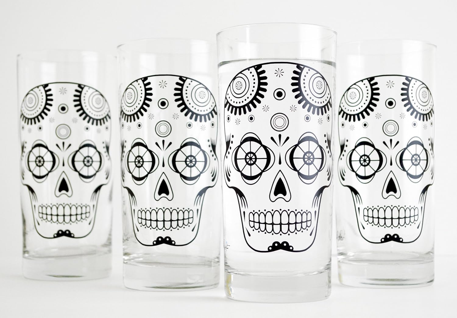 Gafas de calavera de azúcar de Día de los Muertos de Beistle