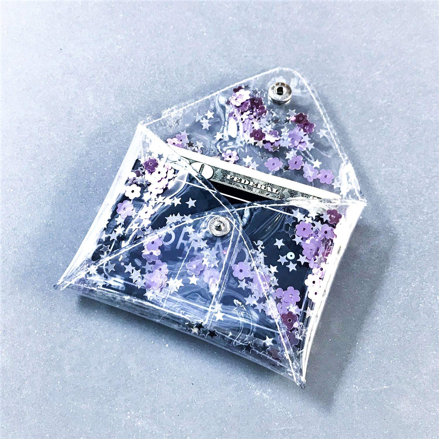 small clear coin purse