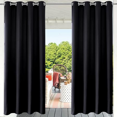 Amazon Com Pravive Blackout Outdoor Curtain Drapes Indoor