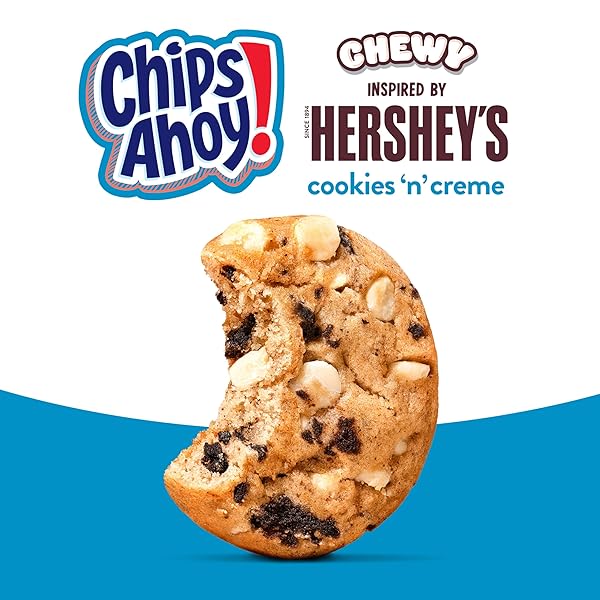 CHIPS AHOY! CHEWY HERSHEY’S COOKIES ‘N’ CREME BAR-INSPIRED COOKIES, 9.58 OZ