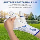 flintronic Football Goalkeeper Gloves Kids Size 6 White PU Latex Palm view 5