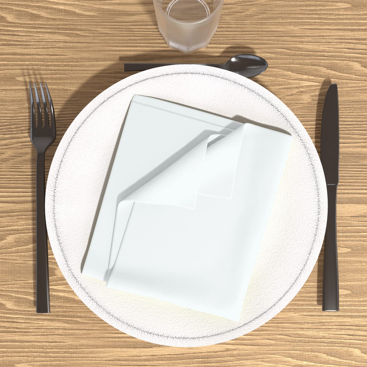 ALIX pack of 3 table napkins - white