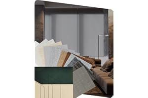 Yoolax Motorized Blinds with Remote, Light Filtering Smart Blinds Compatible with Alexa Google Home, Automatic Shades for Windows Living Room, Fabric Sample (Multicolor)