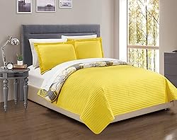 Chic Home Woodside 3 Piece Quilt Set Abstract Large