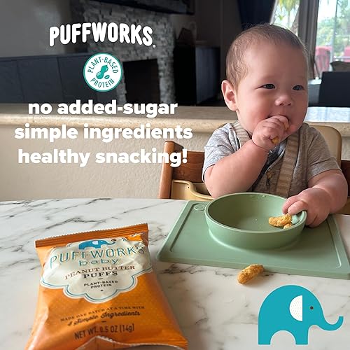 Puffworks Baby Peanut and Almond Variety Pack, Perfect for Early