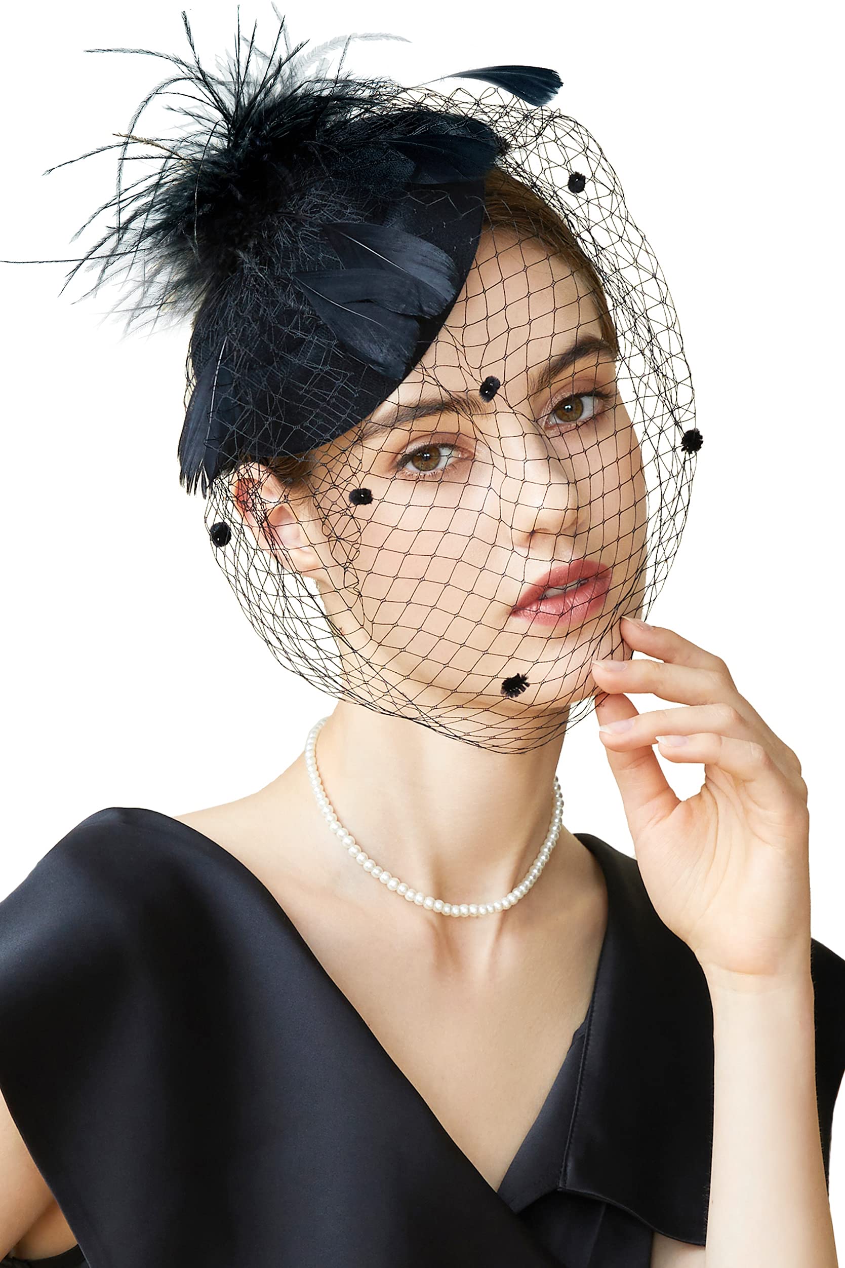Fascinator Hat Veil Feather Fascinator 