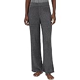 Barefoot Dreams Women's Metallic Rib Wide Leg Pants