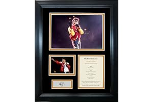 HOFSM.COM HALL OF FAME SPORTS MEMORABILIA Framed Michael Jackson Thriller Album Facsimile Laser Engraved Signature Auto 11"x14" Music Photo Sig Collage