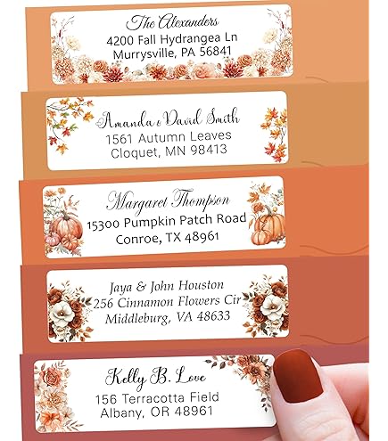 thumbnail image 2 of Self-adhesive Mailing Labels Floral Return Address Labels - 240 Personalized Stickers With 4 Designs, Flat Sheet Address Labels 2 of 10