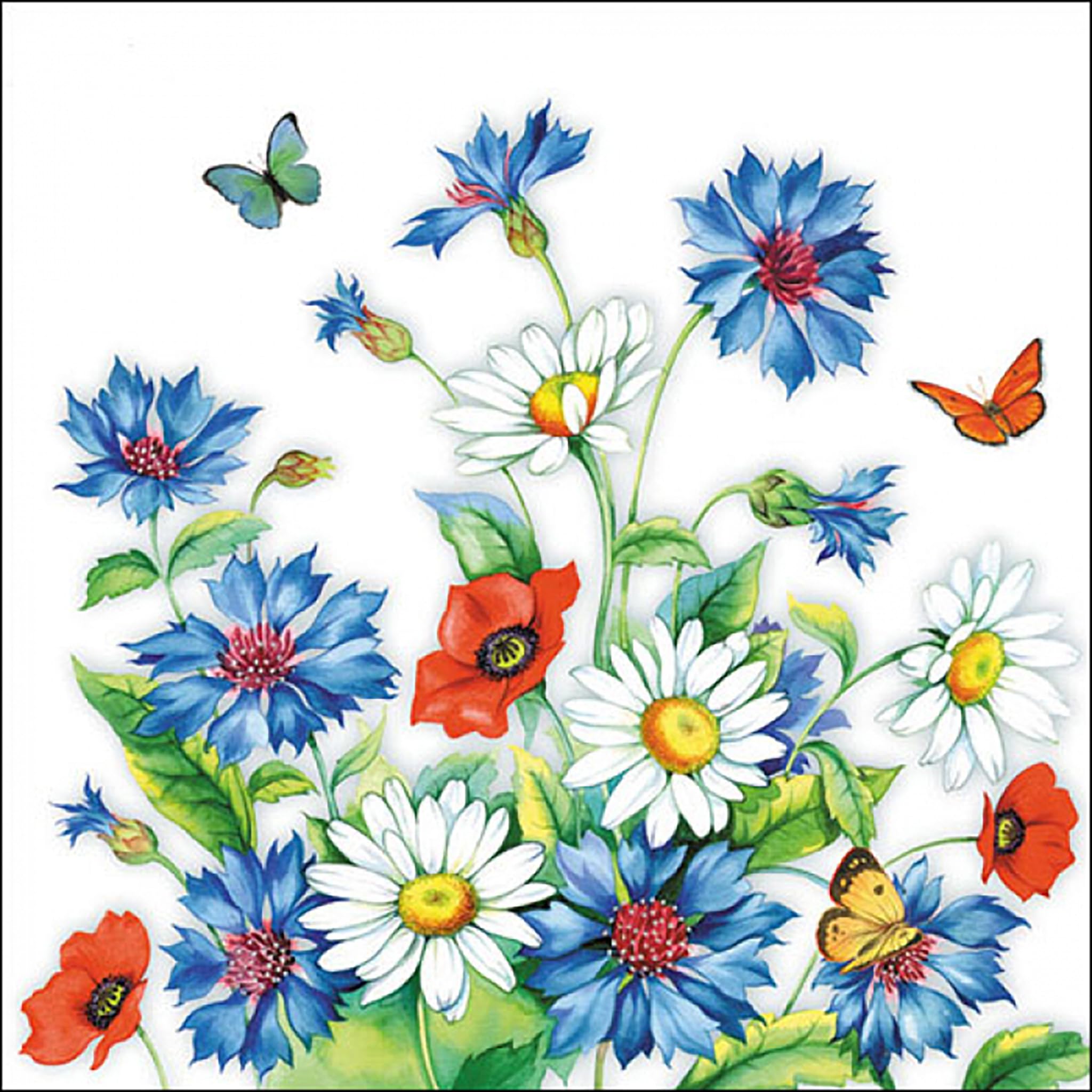 Ambiente Servietten Lunch/Party/Fest ca. 33x33cm Cornflower - Ideal As A Gift