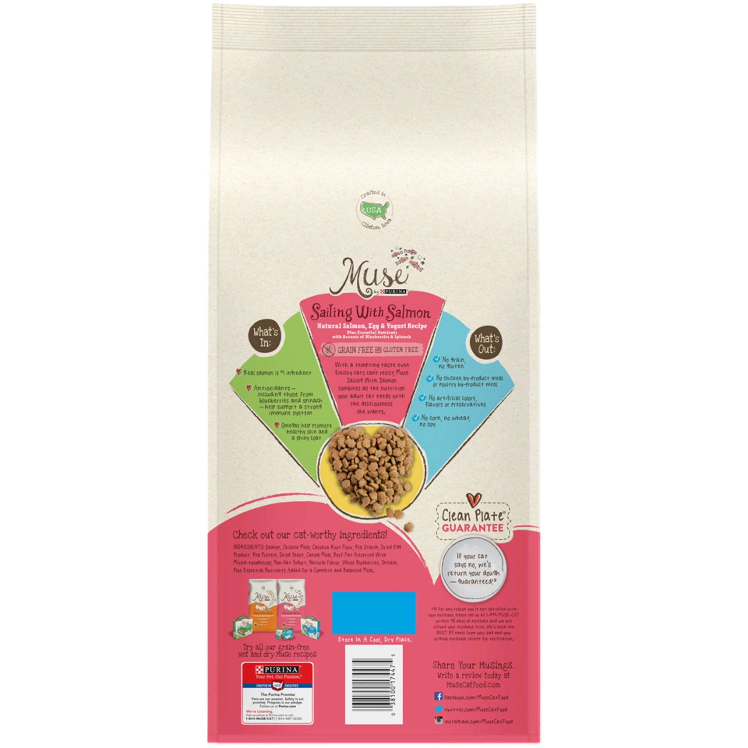 Muse By Purina Sailing With Salmon Natural Salmon, Egg Yogurt Recipe Adult Dry eBay