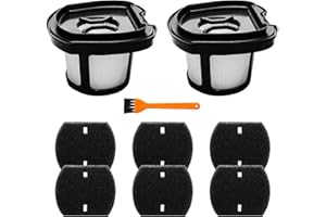 ZYZCBXZC 2 Pack 2284w Vacuum Replacement Filter for Bissell Pet Hair Eraser Filter Hand Vacuum 2284W 2390 2389 2390A, Compare to Parts # 1614212 1614203 1614204, 2 Mesh Filters and 6 Foam Filters