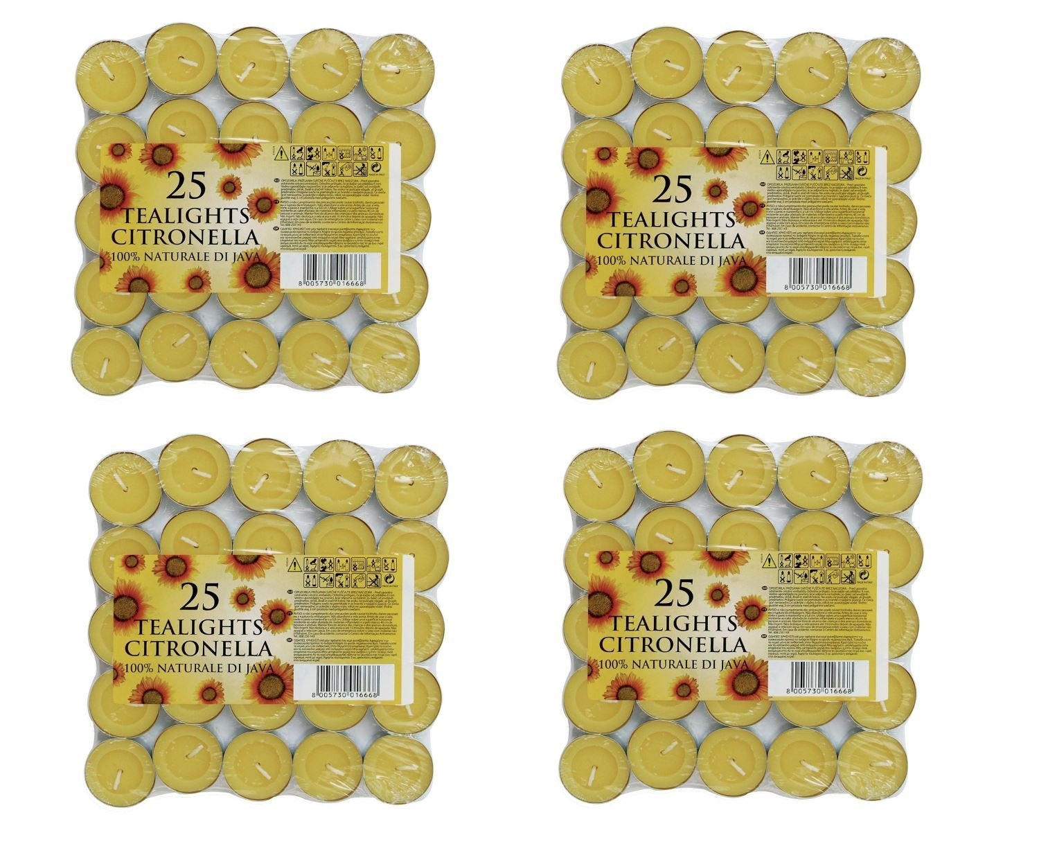 Prices Citronella Tealight Candles Mosquito Fly Insect Repeller Pack Of 100