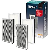 Flintar MA15 Replacement Filter, Compatible with MA-15 Air Purifier, 3-in-1 H13 Grade Filtration and Activated Carbon Filter Set, 4- Pack