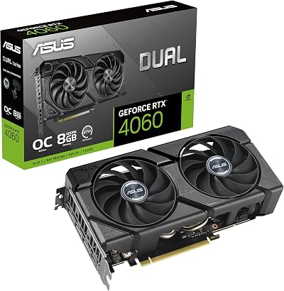ASUS GeForce RTX 4060 DUAL EVO 8G OC Graphics Card 2535 MHz Boost PCIe 4