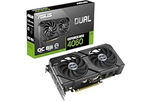 ASUS Dual GeForce RTX 4060 EVO OC Edition 8GB GDDR6 (PCIe 4.0, 8GB GDDR6, DLSS 3, HDMI 2.1a, DisplayPort 1.4a, Axial-Tech Fan Design, 0dB Technology, Dual BIOS, Auto-Extreme Technology)