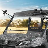 KEMIMOTO 3-IN-1 Flip Windshield Compatible with CFMOTO Uforce 1000/1000 XL | Upgraded Handles Front Windshield with Pre-Installed Rubber Strips Anti-edge-lifting Window 2019-2026 Accessories