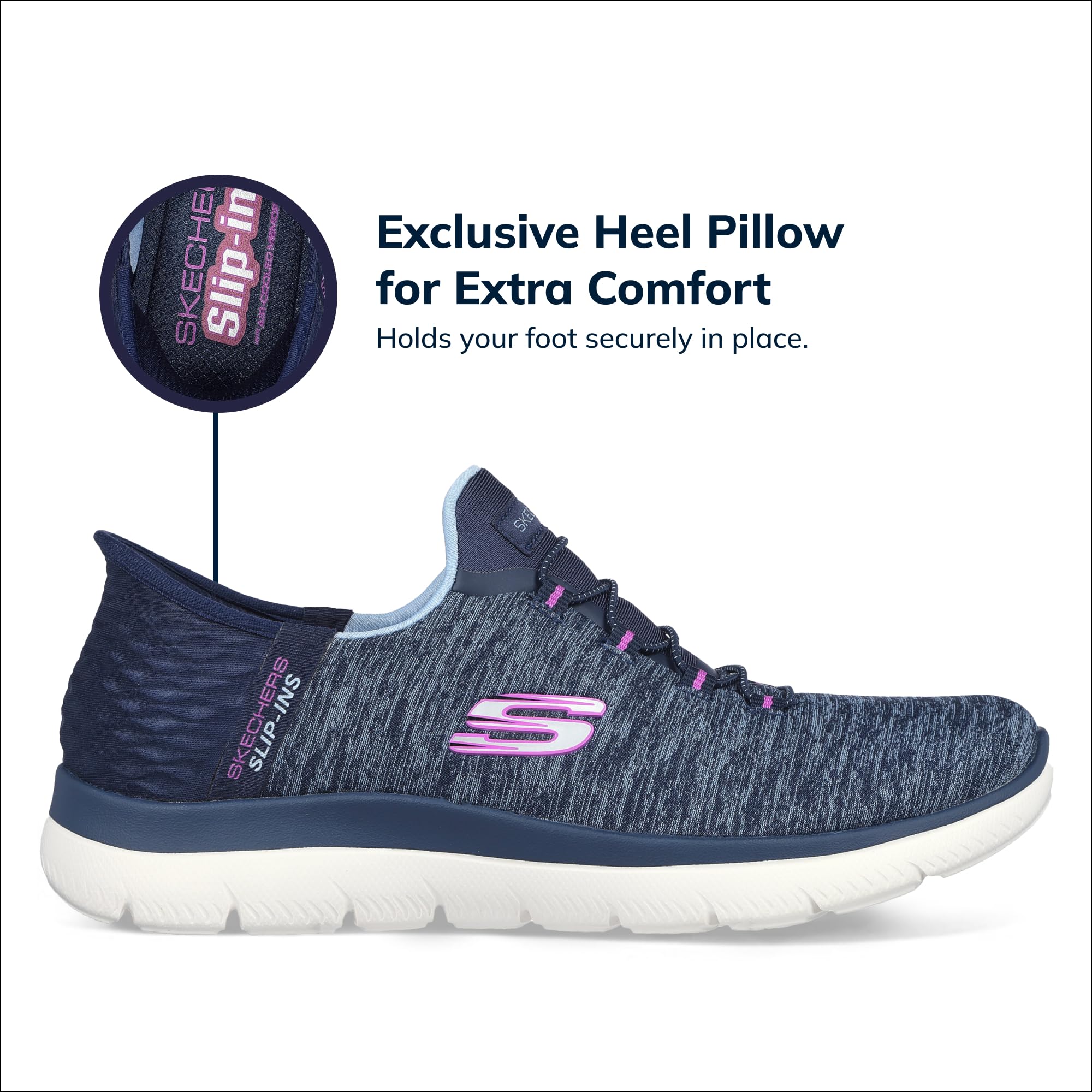 Skechers Women's Summits Dazzling Haze Hands Free Slip In Seakers