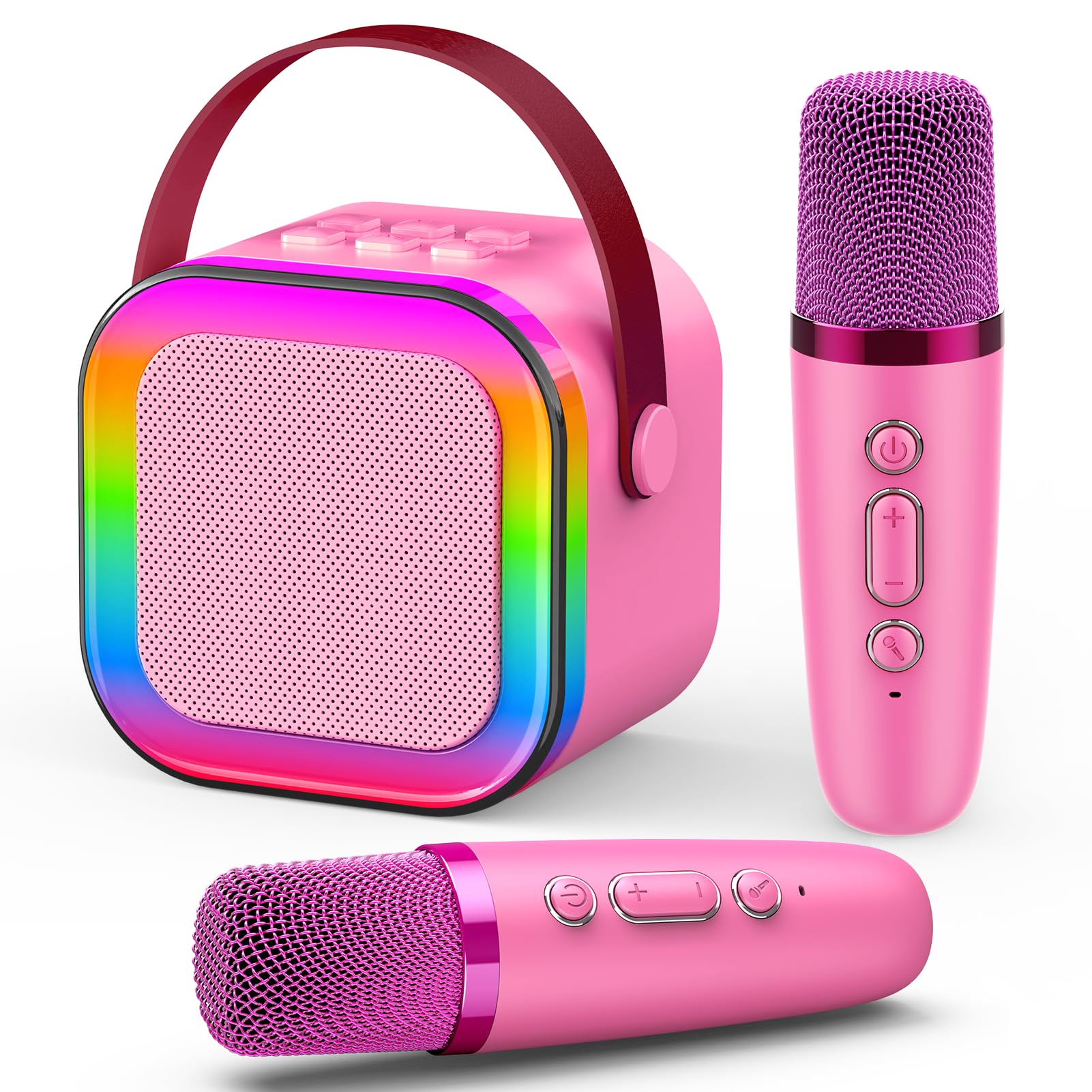 Dislocati 3-12 Year Old Girls Gifts, Karaoke Machine 2 Microphones for Kids Toys for 3-12 Year Old Girls Birthday Gifts for 3-12 Year Olds Girls Toys Age 3 4 5 6 7 8 9 10 Early Christmas Xmas Presents