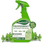 GoneNaturally Peppermint Oil Spray for Bugs– Insect Repellent & Bug Spray for Home– Kills & Repels Ants, Roaches, Spiders, Flies, Mosquitoes & More– Safe for Kids & Pets– Indoor & Outdoor Use (16oz)
