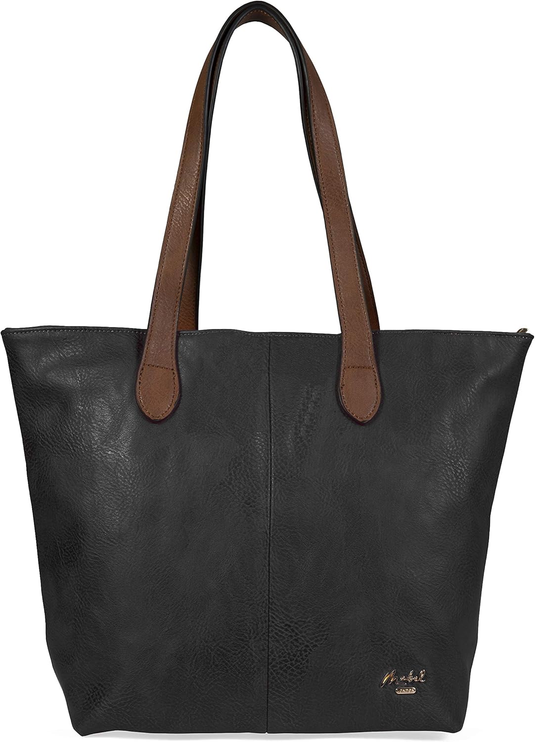 plain leather tote