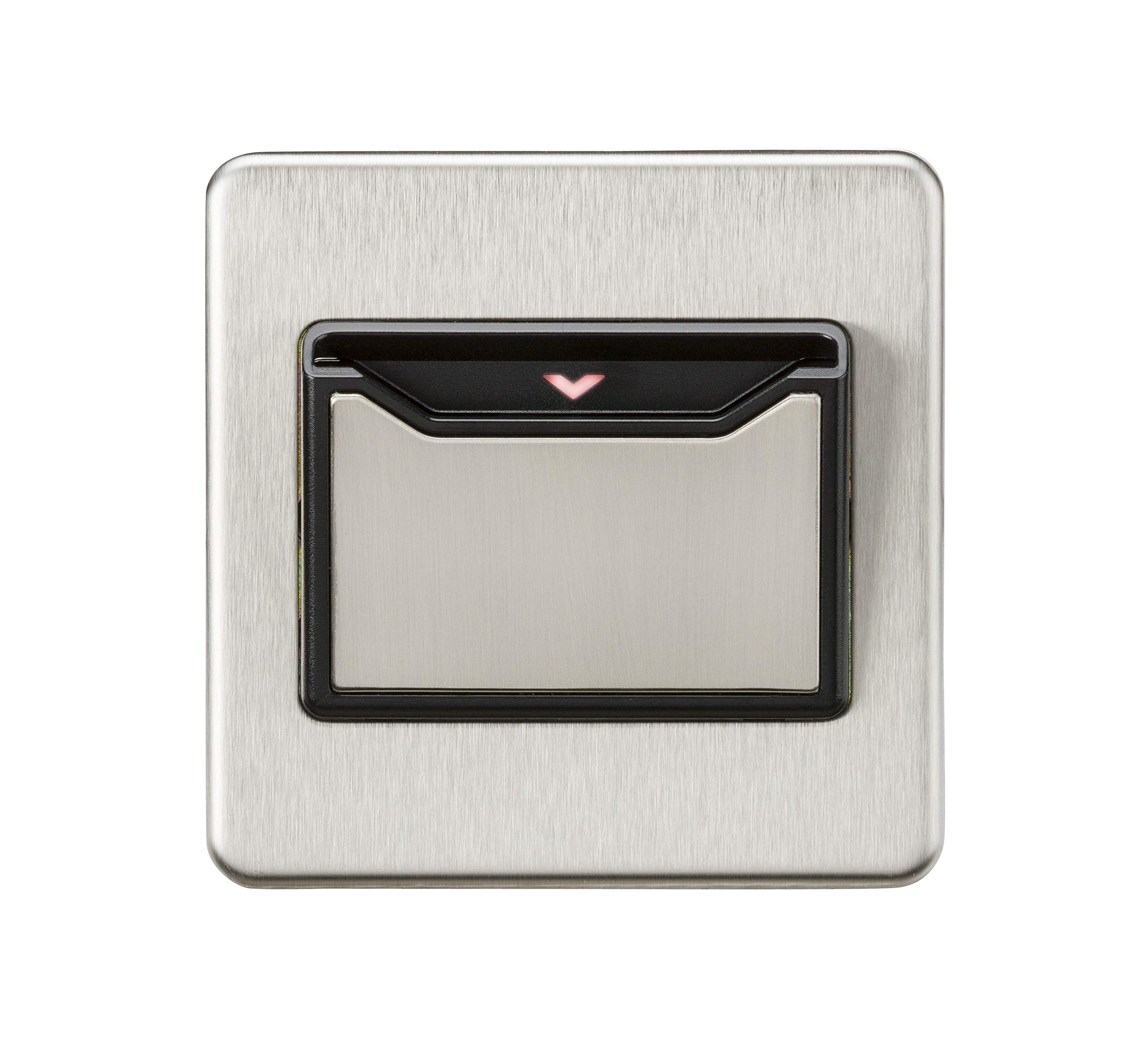 Knightsbridge Key Card Switch, Brushed Chrome