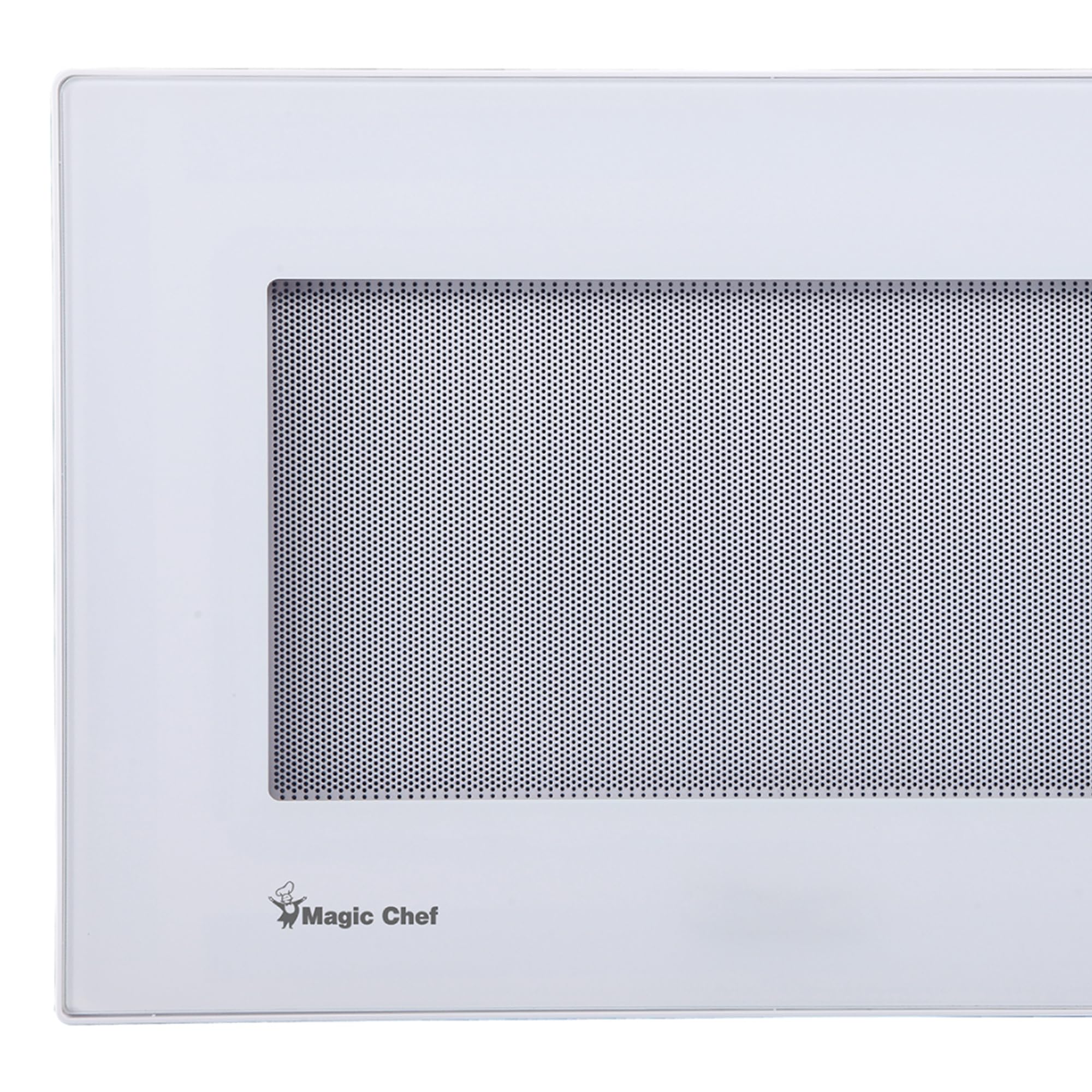 Magic Chef Compact Countertop Microwave Oven, 1,000 Watts, White, 1.1 Cu. Ft. - Digital Kitchen Appliance with One-Touch Cooking, Child Lock, Timer, Reheat, Defrost, and 10 Power Levels