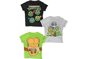 NICKELODEON Ninja Turtles T-Shirt (Sets) Michelangelo Leonardo Raphael Donatello TMNT Outfit Costume Tee Toddler Birthday to Kids Clothes