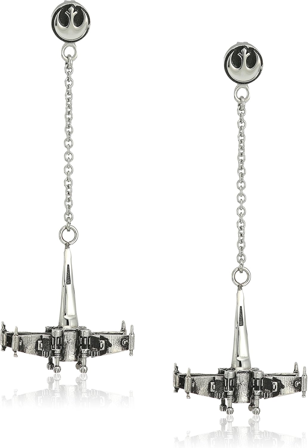 Star Wars Jewelry X Wing Stainless Steel Dangle Drop Earrings Sales1swmd Amazon Co Uk Jewellery